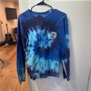 Tie-Dye Blue Crewneck Sweater